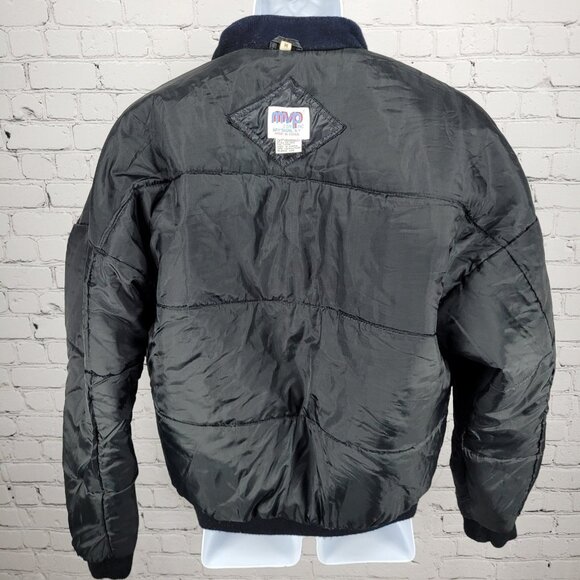 VTG Pennzoil Penske Racing Black Insulated Zip Bomber Puffer Jacket Medium M - Picture 7 of 16